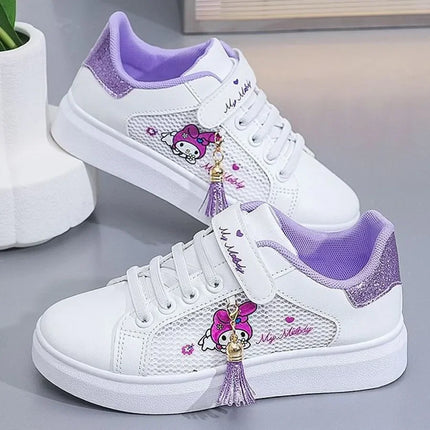Sanrio hello kitty  spring autumn non-slip net shoes girl casual shoes