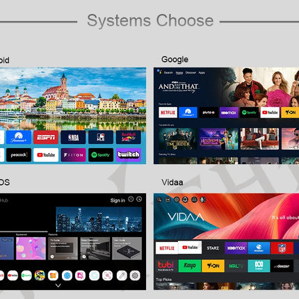 55 Inch Smart LED TV Television With T2 S2 TV
