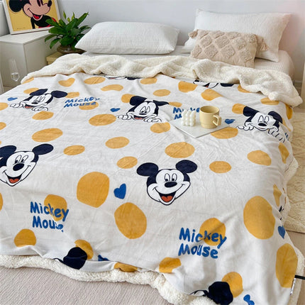 Children Adult Blanket Cartoon Cute Plush Air Conditioning Nap Blanket