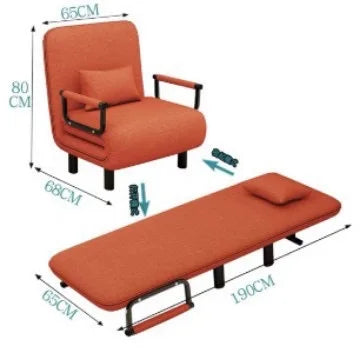 Dual-purpose foldable sofa bed, small household multi-functional sofa bed