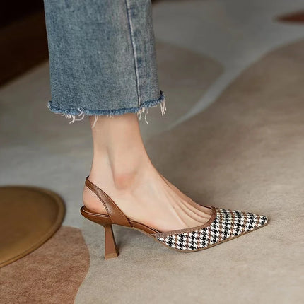 Pointed Toe Sexy High Heels Women New Sandals Summer Shoes 2023 Designer Party Shoes Dress Pumps Slingback Slippers Stilettos