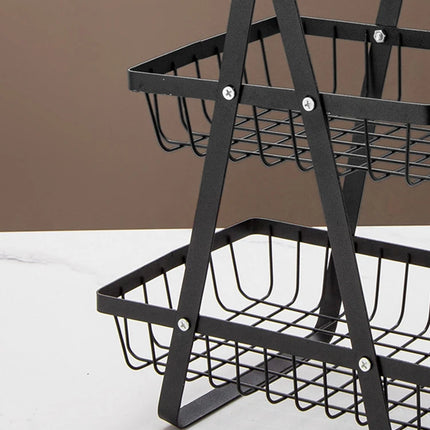 1PC Multi-Layer Fruit Basket Kitchen Empty Mesh Portable Storage Basket Living Room Dry Fruit Snacks Storage Rack