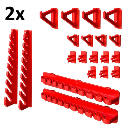 Wall-mounted Tool Board 115X78 Cm Workshop Garage Shelf 62 Dividers Storage Shelf For Organization