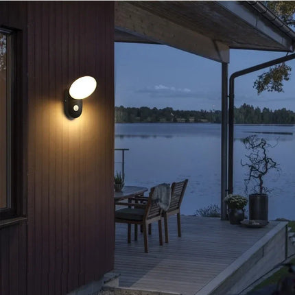 Wall Lamp Outdoor Garden Waterproof Illuminate Porch Light Home Courtyard Rotatable Lamps for Room Decor Sensor LED Lights