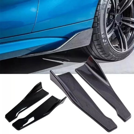 48cm Car Skirt Spoiler Rear Lip Side Skirt Winglets Diffusers Extension Rocker Splitters Corner Valance For BMW For Benz