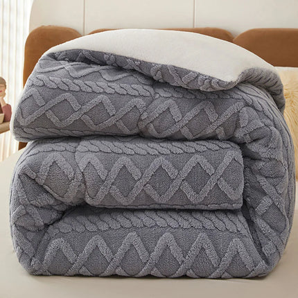 Super Thick Winter Warm Blanket for Bed Artificial Lamb Cashmere Weighted Blankets