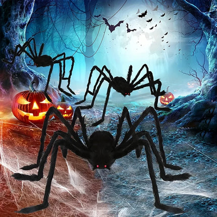 Spider Decoration Giant Halloween Spiders Web Party Prop Haunted Outdoor Chamber