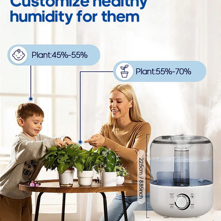KINSCOTER 3L Air Humidifier Professional Large Capacity Home Humidifier Plant Mist Aroma Diffuser with Remote Control Timer