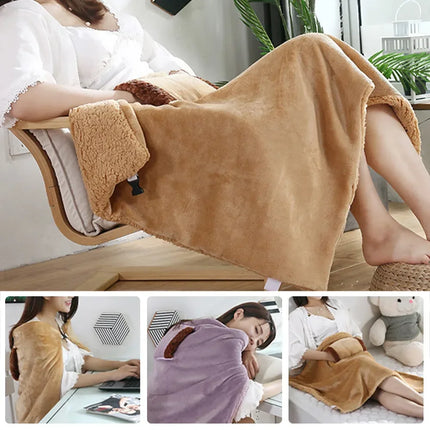 Winter Warming Blanket USB Rechargeable Portable Flannel Electric