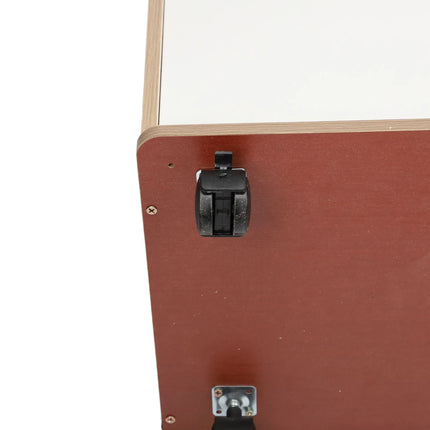 Bedroom Storage Cabinet Bedside Storage Cabinet with Lock Removable Wheels Anti Theft Wood Bedroom End Table for File Document