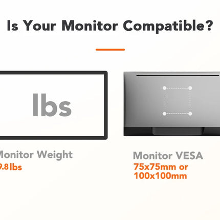 Single Monitor Bracket Up To 32 Inches And 19.8 Lbs Per Screen Computer Desk Mount Stand Adjustable Gas Spring