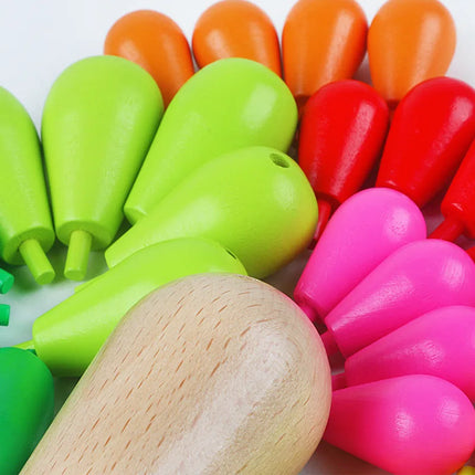 New Creative Mosaic Toy Gifts Children Prickly Pear Cactus Wooden Blocks