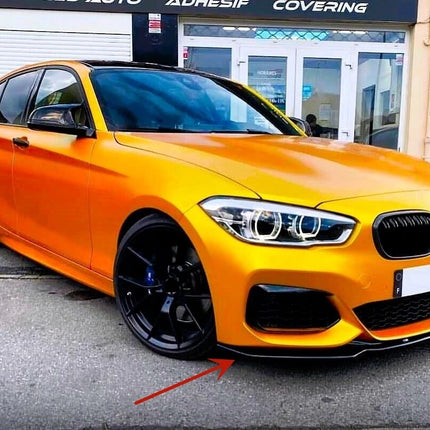 For BMW 1-Series F20 F21 2015~2019 118i 120i M135i M140i M Performance Front Bumper Splitter Lip Car Diffuser Body Kit Spoiler