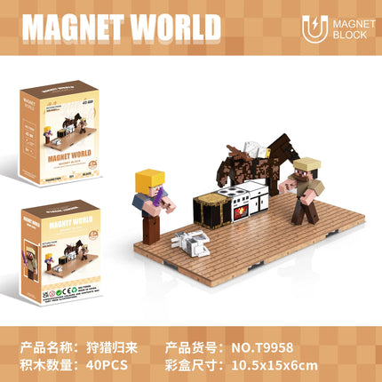 Magnetic Building Blocks with Multiple Shapes - Endless Building Possibilities for Kids to Explore