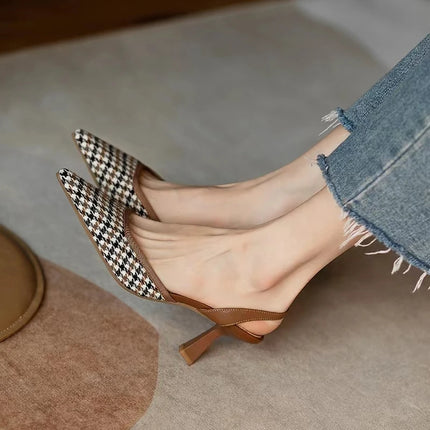 Pointed Toe Sexy High Heels Women New Sandals Summer Shoes 2023 Designer Party Shoes Dress Pumps Slingback Slippers Stilettos