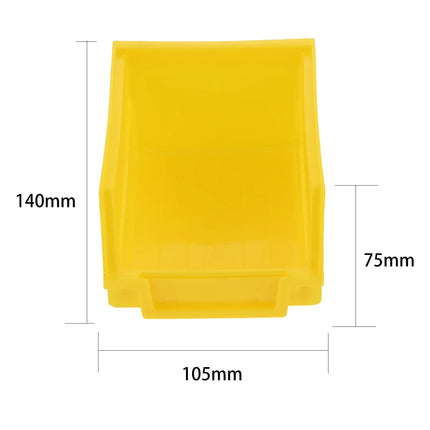 ABS Stackable Storage Bins Organizer Tool Box Containers Stacking Garage Pegboard Bin Hanging Basket Component Storage Box 1pc