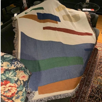 Blanket Home Decor Tapestry Abstract Nordic Minimalist Geometric Creative Blanket 130*160