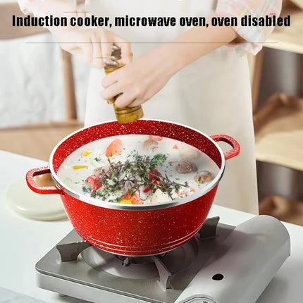 Hot Sale 12-Piece Set Sustainable Non-Stick Kitchen Boutique Aluminum Pot Wok Stainless Steel Glass Soup Pan