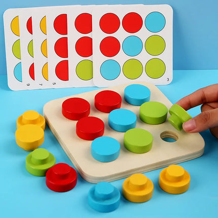 Kids Children Montessori Educational Toys Multifunctional Mushroom Nail Educational Toy