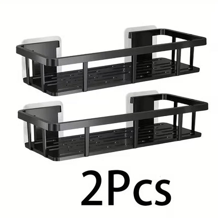 No-Drill Wall Shelf, Heavy-Duty Waterproof Shower Organizer. Easy Adhesive Install