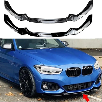 For BMW 1-Series F20 F21 2015~2019 118i 120i M135i M140i M Performance Front Bumper Splitter Lip Car Diffuser Body Kit Spoiler