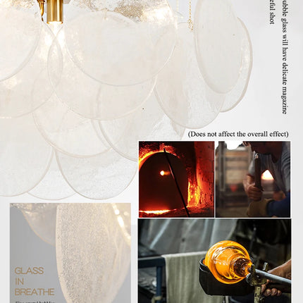 Nordic Scrub Glass Ceiling Chandelier Iron E14 For Living Room Table Bedroom Hall Home Luxury Decor Lusters Lighting Luminaires