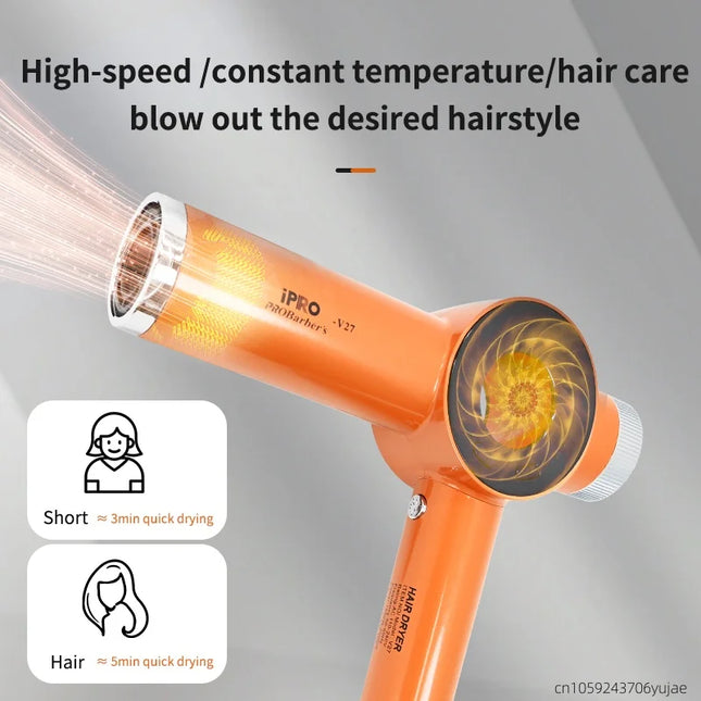 2025 High-Speed Bladeless Hair Dryer With A Rotational Speed Of 120,000 Rpm, Professional Hair Dryer With High Power