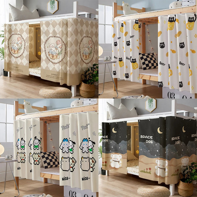 YanYangTian Bunk bed Bed curtain Mosquito net tent Student dormitory Square bed curtain