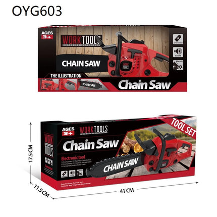 Large Size Children Electronic Chainsaw Kids Play Tools Pretend Play Tool Kits