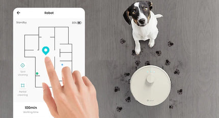 LEFANT M1 Robot Vacuum Cleaner with Mop,Lidar navigation (LDS), 4000Pa, 4000 mAh Battery, App/Alexa Control,Ideal for Hard Floor