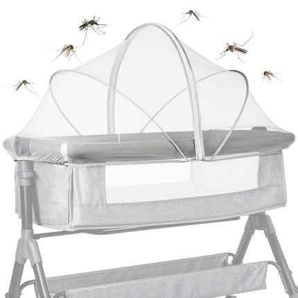 Foldable Mosquito Net Breathable Folding Crib Cover Bassinet Mosquito Net Cover for Travel Crib/Playpen
