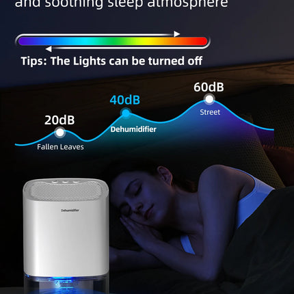 1pc 1000ml Portable Dehumidifier for Home Office and RV Eliminate Damp Mold and Moisture Easy to Use and Energy Efficient