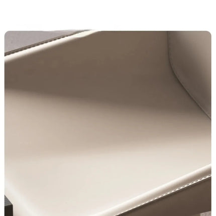 Leather Meeting Sedentary Dining Chair Luxury Backrest Comfortable Simple Dining Chair Hotel Restaurant Cadeiras Home Furniture