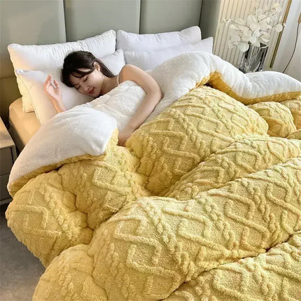Winter Warm Blanket for Bed Artificial Lamb Cashmere Weighted Blankets Soft