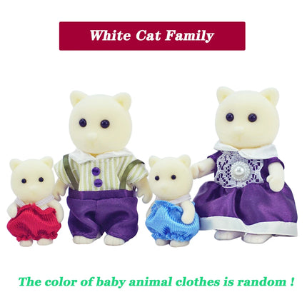 Doll Rabbit Sheep Cat Animal Minitature Furniture Set Pretend Play Simulation Doll House Toy Gift