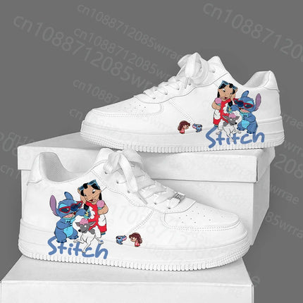 stitch Shoes 3d Print Sneakers Anime Cartoon Teenager girl High Top Outdoor