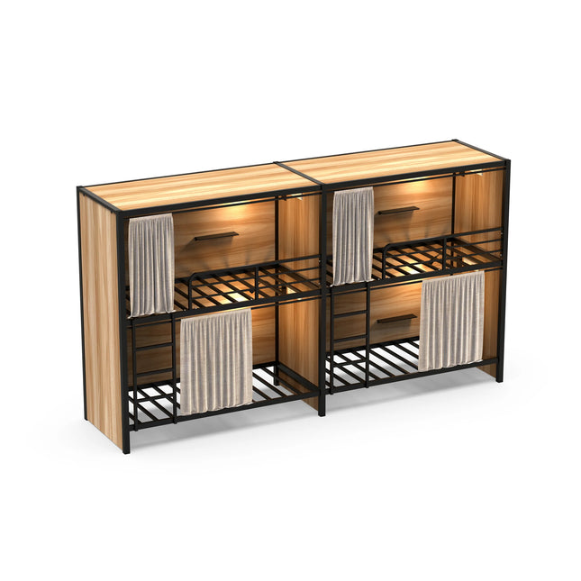 bunk bed bunk 3 layer three-story beds for college bedrooms children hotel pod