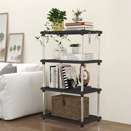 Multi-layer Storage Rack, Square Four-layer Kitchen and Bathroom Snack and Sundries Floor-standing Storage Rack
