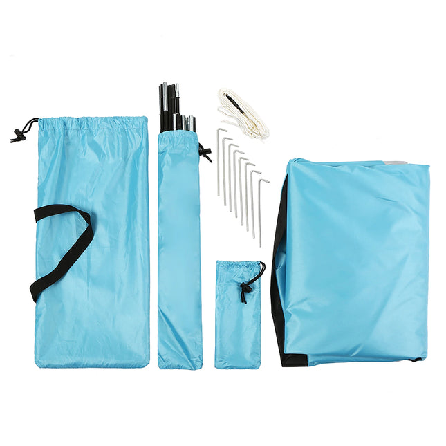 Lightweight Beach Tent Sun Shade Canopy UV Sun Shelter Three Open Sides Camping Fishing Tent for Park Camping