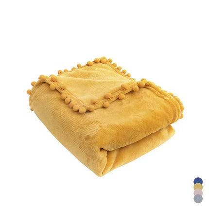 Blanket with Hair Ball, Super Soft Winter Warm Throw Blankets