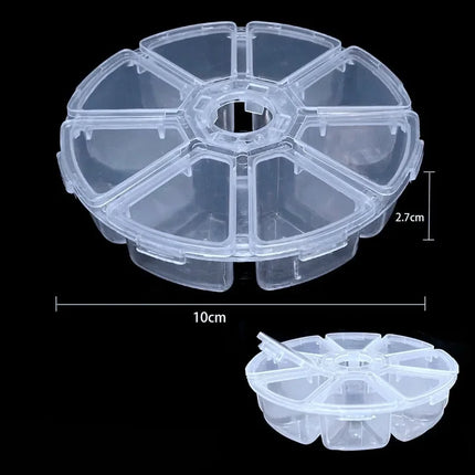 8 Style Transparent Plastic Storage Jewelry Box Compartment Adjustable Container Storage Boxes Beads Ring Earring Organizer Case
