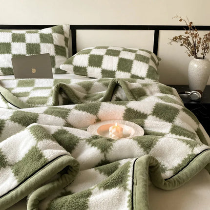 warm blanket coral velvet blanket, milk velvet long velvet light luxury blanket blanket