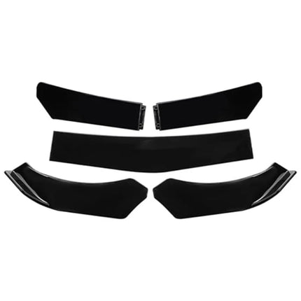 5PCS Adjustable ABS Front Universal Bumper Separator Body Kit Duck Lip Splitter For Volkswagen For BMW For Audi For Honda