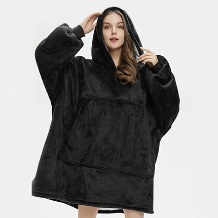 Flannel Warm Sleepwear Lazy Blanket Winter Nightgown Can Be Worn Out