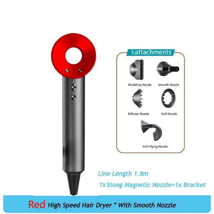Professional Leafless Hair Dryer, High-Speed Negative Ion 110,000 Rpm,