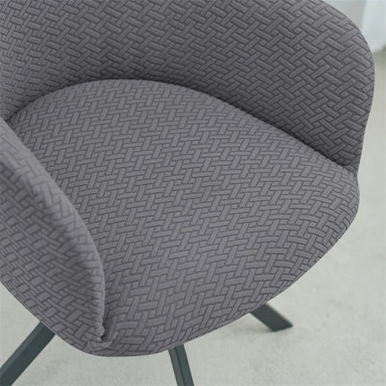 1/2/4/6pcs Elastic High Arm Dining Chair Covers Jacquard Office Chair Cover .