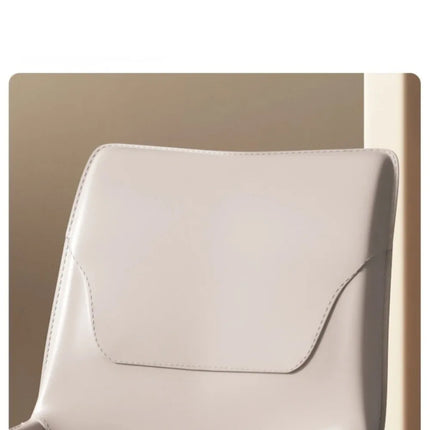 Leather Meeting Sedentary Dining Chair Luxury Backrest Comfortable Simple Dining Chair Hotel Restaurant Cadeiras Home Furniture