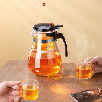 Tea Pot One-button Filtering Tea Separation Kettle Tea Coffee Maker