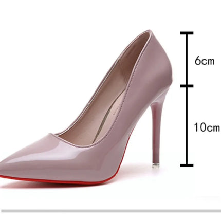 Plus size 34-43 Women's pointed high heels PU dress Wedding high heels Zapatos Mujer Women's high heels