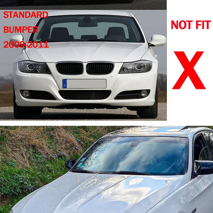 For BMW Accessories 3 Series E90 E91 328i 325i LCI M-Tech Sports 2009 2010 2011 2012 Front Splitters Bumper Lip Covers Carbon Lo